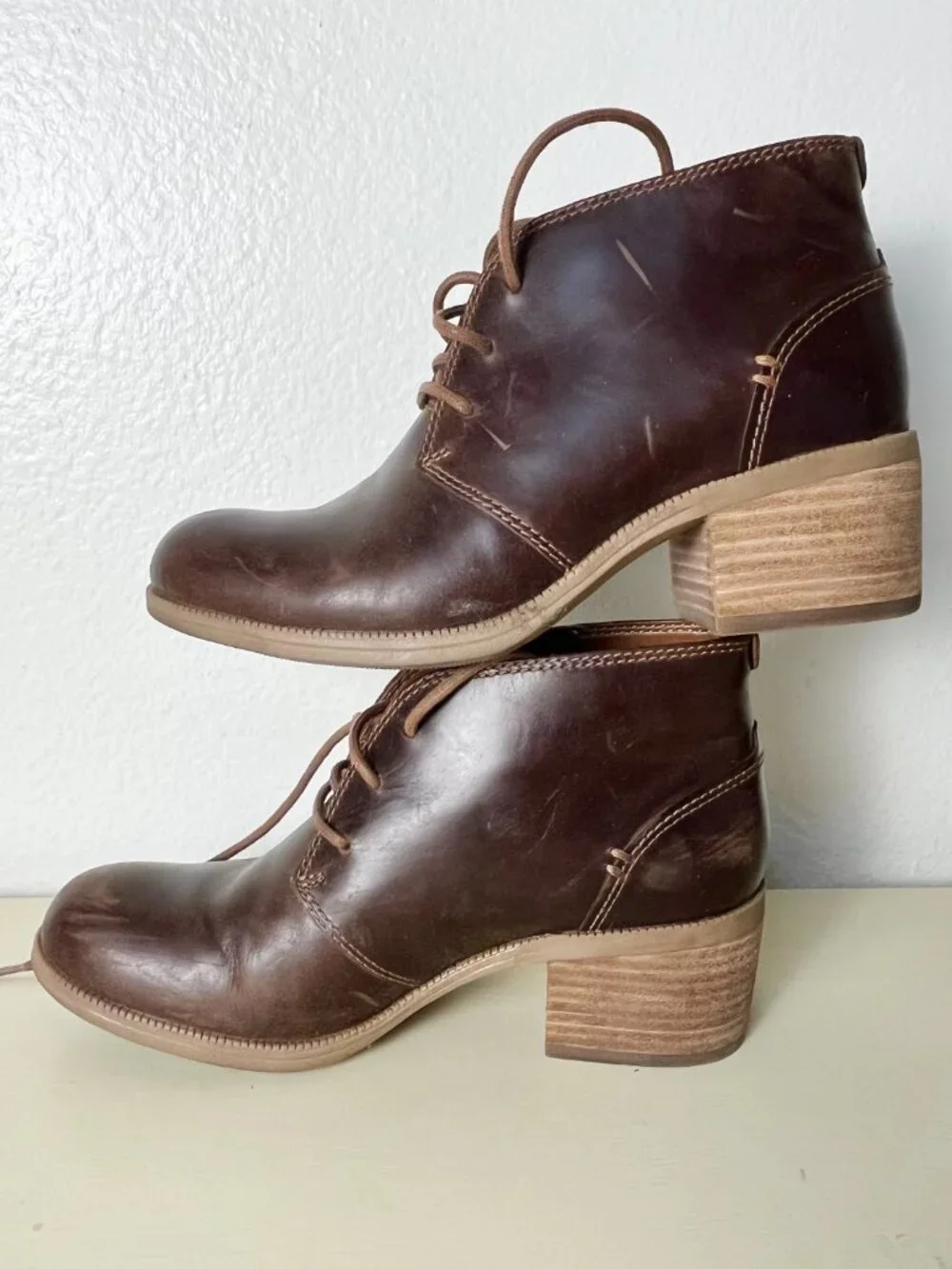 Clarks Maypearl Flora Leather Booties